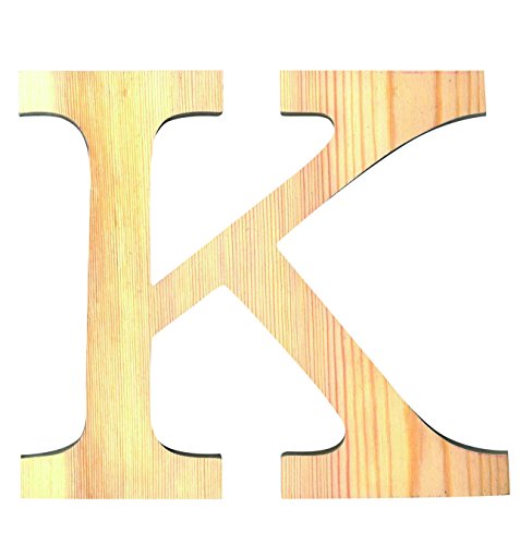 Artemio 19 cm Holz Buchstabe K in Großbuchstaben, beige von Artemio
