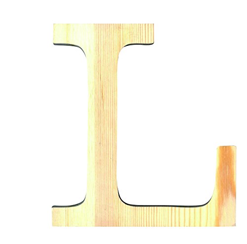 Artemio 19 cm Holz Buchstabe L in Großbuchstaben, beige von Artemio