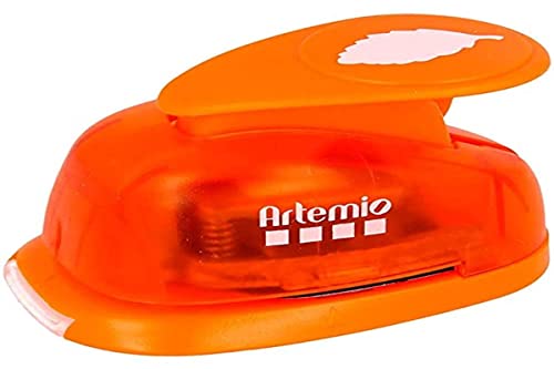 Artemio 2,5 cm Big Leaf HEBEL Punch, orange von Artemio