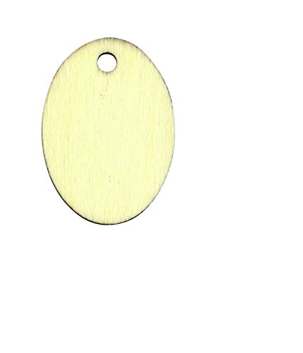 Artemio 4 x 5,5 cm ovale Holz Etiketten, beige, 6 Stück Artemio 4 x 5,5 cm ovale Holz Etiketten, beige, 6 Stück von Artemio