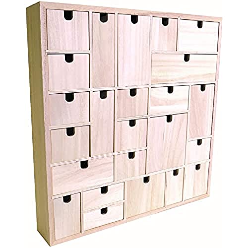 EVOC Artemio Adventskalender zum Dekorieren, geometrisches Muster, Holz, 40 x 40 x 6,5 cm EVOC Artemio Adventskalender zum Dekorieren, geometrisches Muster, Holz, 40 x 40 x 6,5 cm von Artemio