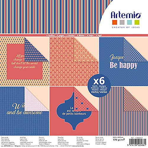 Artemio Block mit 6 Blättern, 30 x 30 cm von Artemio