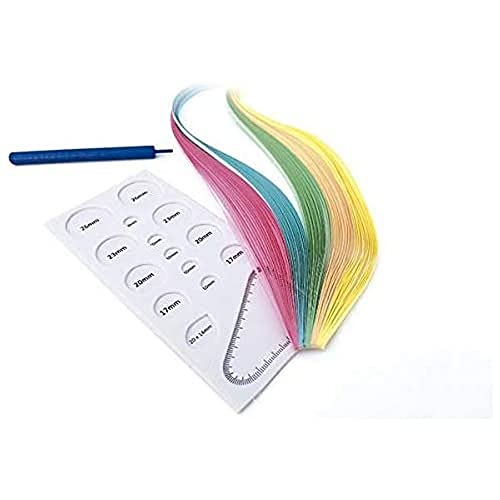 Artemio Kit für Anfänger das Quilling Papierstreifen, Papier, Mehrfarbig, 10,5 x 1,5 x 30 cm von Artemio