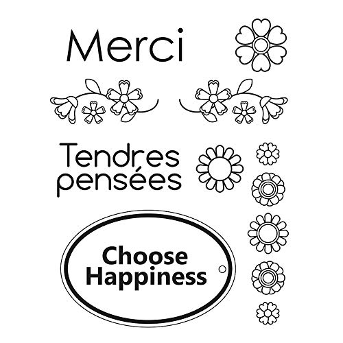 Artemio Mini-Stempel, transparent, Motiv: Merci, Bogen, 7 x 9 cm Artemio Mini-Stempel, transparent, Motiv: Merci, Bogen, 7 x 9 cm von Artemio
