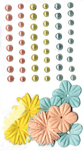 Artémio Perlen und Blumen, selbstklebend, Mehrfarbig von Artemio