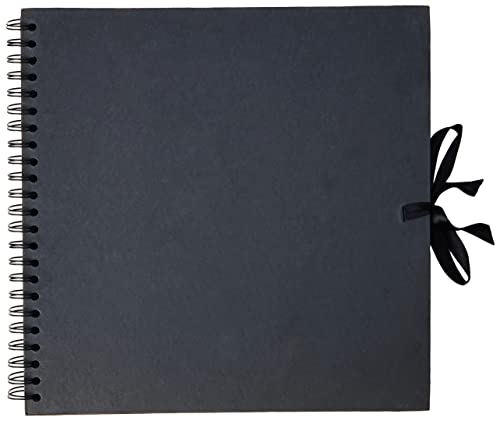 Artemio Scrapbooking-Album, 30 x 30 cm, Spiralbindung, Schwarz von Artemio