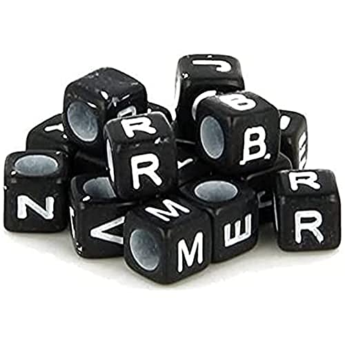 Artemio Set 300 Perlen Alphabet Cubes, Kunststoff, Mehrfarbig, 10 x 2 x 14 cm von Artemio