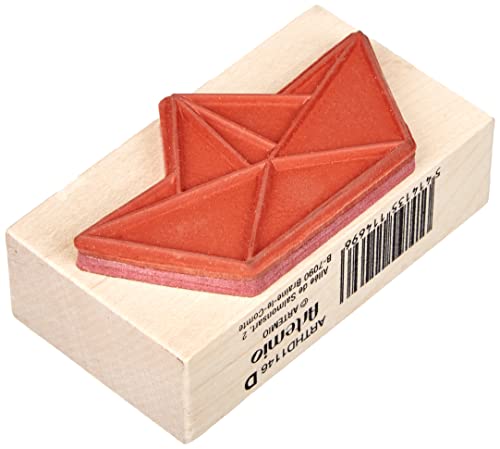 Artemio Stempel Origami Boot, Holz, 66 x 37 mm von Artemio