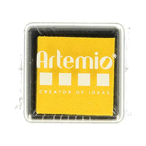 Artemio Stempelkissen trocknendes langsam, Tinte, gelb, 3 x 2 x 3 cm von Artemio
