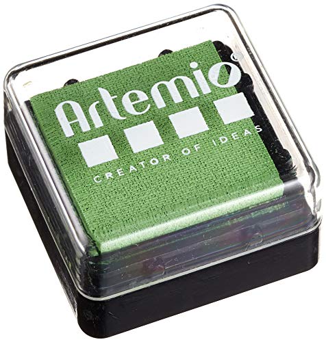 Artemio Stempelkissen trocknendes langsam, Tinte, grün, 3 x 2 x 3 cm von Artemio