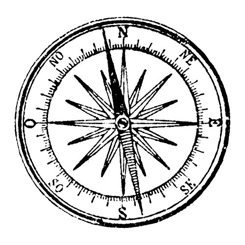 Artemio Type E Kompass Holz Stempel von Artemio