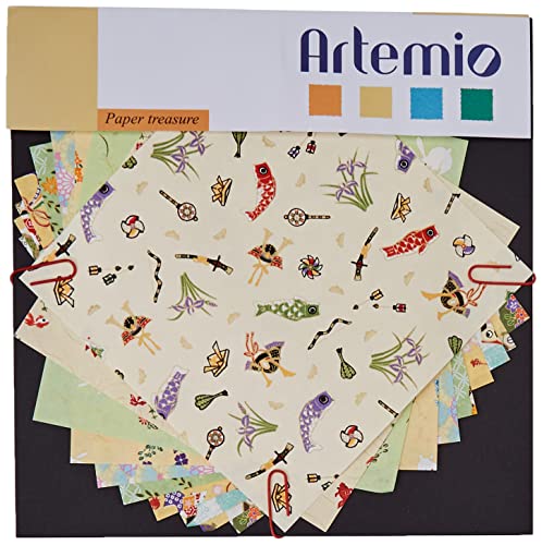 Artemio Dekorative Papierbögen, Papier, grün von Artemio