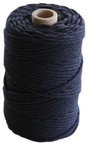 Baumwollseil, 2,2 mm, 70 m, 200 g, Marineblau von Artemio