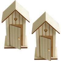 Deko Holz-Strandhäuschen, 2 Stück von Artemio
