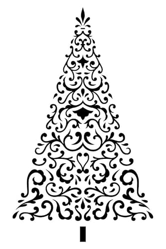 Stempel Holz Artemio Barok – Weihnachtsbaum – 6 x 8,7 cm von Artemio