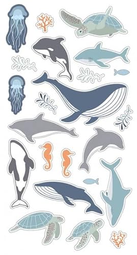 Sticker Puffies Meerestiere – 23 Aufkleber von Artemio