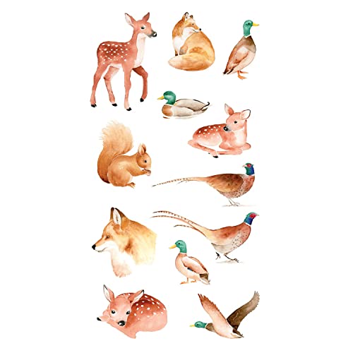 Transparente Sticker Fall in Love Tiere von Artemio