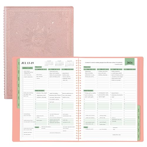 Planer 2025 – Business-Planer, 3-stöckiger Terminplaner, Notizblock, JAN 2025 – DEC 2025 Terminbuch, 22,2 x 28,9 cm, 60-Minuten-Intervalle + Monatstaben + Ledereinband + Tasche, Roségold Planer 2025 – Business-Planer, 3-stöckiger Terminplaner, Notizblock, JAN 2025 – DEC 2025 Terminbuch, 22,2 x 28,9 cm, 60-Minuten-Intervalle + Monatstaben + Ledereinband + Tasche, Roségold von Artfan
