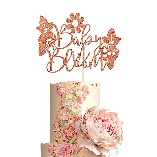 Arthsdite Baby in Bloom Tortenaufsatz – Geschlecht offenbaren Kuchen Dekoration – Schwangerschaft Ankündigung/Wecome Baby Party Supplies – Rose Gold Glitter Arthsdite Baby in Bloom Tortenaufsatz – Geschlecht offenbaren Kuchen Dekoration – Schwangerschaft Ankündigung/Wecome Baby Party Supplies – Rose Gold Glitter von Arthsdite