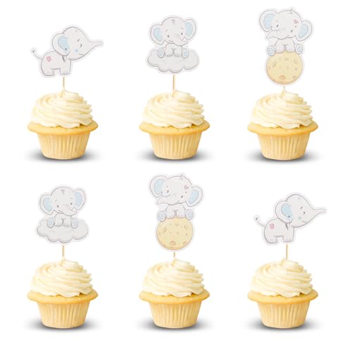 Arthsdite Cupcake-Topper mit Elefantenmotiv, Motiv: "It's a Boy" für Babyparty, Planet, Wolke, Cupcake-Picks für Elefanten-Thema, Geschlecht, Babyparty, Kindergeburtstag, Party, Kuchendekorationen Arthsdite Cupcake-Topper mit Elefantenmotiv, Motiv: "It's a Boy" für Babyparty, Planet, Wolke, Cupcake-Picks für Elefanten-Thema, Geschlecht, Babyparty, Kindergeburtstag, Party, Kuchendekorationen von Arthsdite