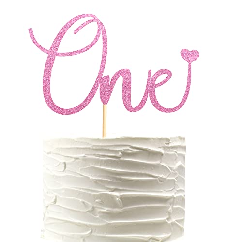 Arthsdite Ein Kuchenaufsatz mit Herz, Baby-Dekorationen zum ersten Geburtstag, für Babyparty, Jungen, Mädchen, Kinder, 1. Geburtstag, Party-Dekorationen, Zubehör – rosa Glitzer Arthsdite Ein Kuchenaufsatz mit Herz, Baby-Dekorationen zum ersten Geburtstag, für Babyparty, Jungen, Mädchen, Kinder, 1. Geburtstag, Party-Dekorationen, Zubehör – rosa Glitzer von Arthsdite