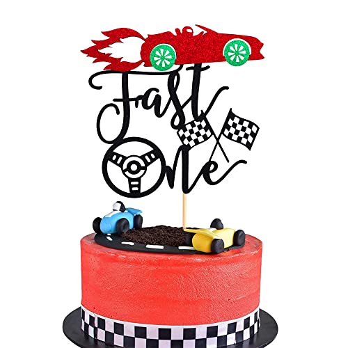 Arthsdite Fast One Kuchendekoration Rennauto Thema 1. Geburtstag Kuchendekoration Karierte Flagge Partyzubehör Dekorationen Arthsdite Fast One Kuchendekoration Rennauto Thema 1. Geburtstag Kuchendekoration Karierte Flagge Partyzubehör Dekorationen von Arthsdite