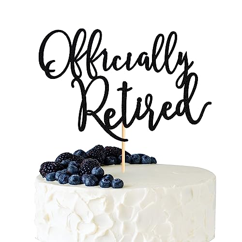 Arthsdite Tortenaufsatz mit Aufschrift "Happy Retirement", Tortendekoration, Plam Baum, Strandkorb, Ruhestand, Party-Dekoration für Frauen oder Männer, schwarzer Glitzer Arthsdite Tortenaufsatz mit Aufschrift "Happy Retirement", Tortendekoration, Plam Baum, Strandkorb, Ruhestand, Party-Dekoration für Frauen oder Männer, schwarzer Glitzer von Arthsdite