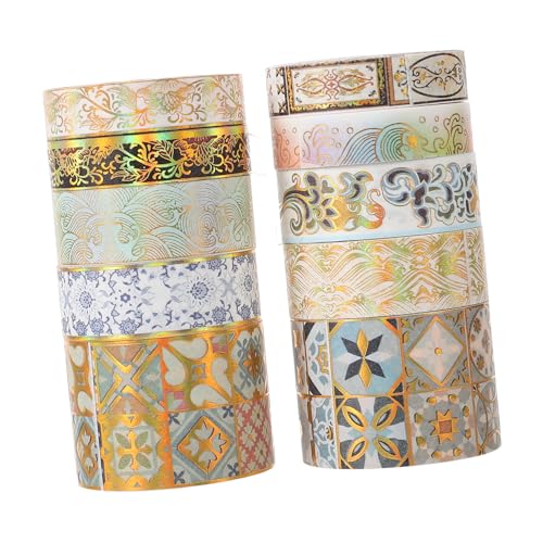 10 Rollen Washi-tape Aufkleber Für Journaling Wiki-sticks Scrapbook-planerband Papierklebeband Selber Machen Geschenk-klebeband Japanisches Papier Altmodisch Klebestreifen 10 Rollen Washi-tape Aufkleber Für Journaling Wiki-sticks Scrapbook-planerband Papierklebeband Selber Machen Geschenk-klebeband Japanisches Papier Altmodisch Klebestreifen von Artibetter