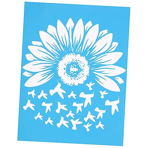 ARTIBETTER 1 Blatt Diy Waschbare Siebdruckschablone Selbstklebendes Mesh Transfer Template für Kreative Projekte und Mehr für Dekoration Karten und Alben von Artibetter