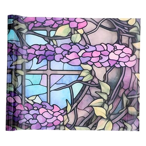 ARTIBETTER 1 Blatt Vintage Glasfolie für Badezimmer Abnehmbare Fensterfolie mit Statischem Halt für Glastüren und Fenster Frosted Finish für Lichtdurchlässigkeit ARTIBETTER 1 Blatt Vintage Glasfolie für Badezimmer Abnehmbare Fensterfolie mit Statischem Halt für Glastüren und Fenster Frosted Finish für Lichtdurchlässigkeit von Artibetter
