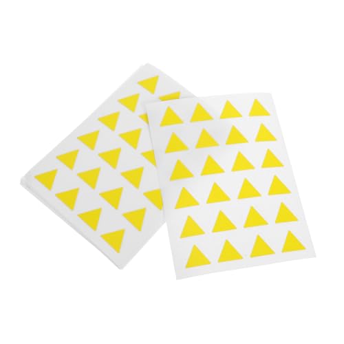 ARTIBETTER 1 Dreiecksetikett Verschieben Von Etiketten Aufkleber Belohnen Selbstklebende Etikettenaufkleber Beschriften Sie Aufkleber Als Belohnung Klebeetikett Kupferplattenaufkleber Yellow von Artibetter