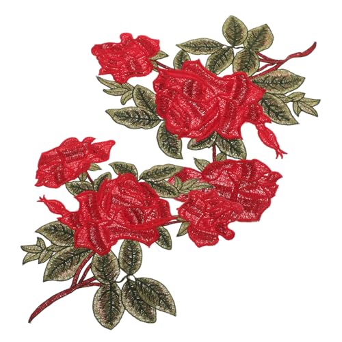 ARTIBETTER 1 Paar Bestickte Rosen Stoffaufkleber Stich Für Erwachsene Jeans Nähapplikationen Stickapplikation Aufnäher Aufnäher Kinderstoff Bestickter Aufnäher Rosa Blumen Aufnäher ARTIBETTER 1 Paar Bestickte Rosen Stoffaufkleber Stich Für Erwachsene Jeans Nähapplikationen Stickapplikation Aufnäher Aufnäher Kinderstoff Bestickter Aufnäher Rosa Blumen Aufnäher von Artibetter