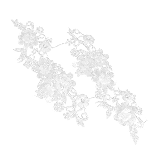 ARTIBETTER 1 Paar Diy Spitzenband mit Perlen für Hochzeiten und Bastelprojekte Weißes Dekorationsband für Gartenarbeit und Feierlichkeiten Wiederverwendbar und Langlebig von Artibetter