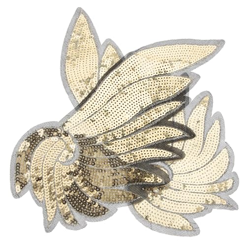 ARTIBETTER 1 Paar Glitzernde Engel Pailletten Aufnäher für Kleidung Dekorative Applikation Hochwertigem Material für Diy und Mode für Jacken Jeans und Festliche Outfits von Artibetter