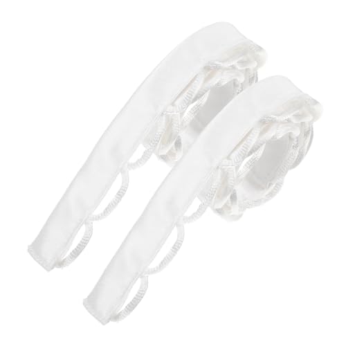 ARTIBETTER 1 Paar Hochzeitskleid-Loops Party Braut Spitze Junggesellin Zubehör Bräute Sling-Schlaufen zum Schnüren Kleidungsschlaufen Schnürschlaufen für das Kleid Stoff Weiß von Artibetter