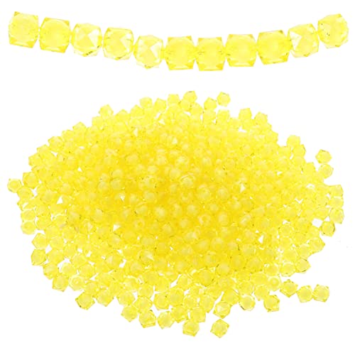 ARTIBETTER 1 Packung Acrylperlen Pop-perlen Quetschperlen Schmuckzubehör Perlen Masse Armbänder Herstellung Handwerk Perlen Zum Basteln Diy-perlen Für Schmuck Perlen Für Heimwerker Gelb von Artibetter