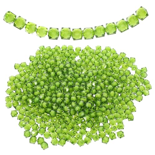 ARTIBETTER 1 Packung Acrylperlen geformt Herstellung Quetschperlen Perlen für Schmuck Lose Perlen Charm lose Perle Schmuckzubehör selber machen Handwerkskügelchen Schmuck Perlen machen Grün von Artibetter