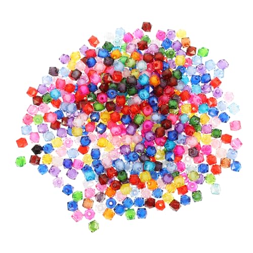 ARTIBETTER 1 Packung Acrylperlen lose DIY-Perlen Schmuck klein Quetschperlen flache Perlen geformt farbige Perlen Mini-Perlen Perlen zum Basteln Perlen für Heimwerker Abstandsperlen Bunt von Artibetter