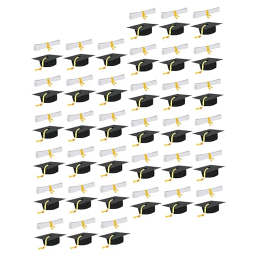ARTIBETTER 1 Packung Doktorhut Konfetti Abschlussmütze Abschlusskappen Diplom Konfetti High School Party Partyzubehör Für 2025 Der Klasse 2025 Graduierungskappen- Papier von Artibetter