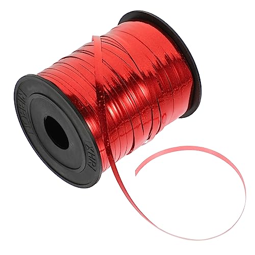 ARTIBETTER 1 Rolle Bandballondekoration Bänder Zum Verpacken Wickelband Bänder Für Dunkles Band Schimmerndes Chiffonband Mehrzweckband Rosa Pvc-kunststoff Rot von Artibetter