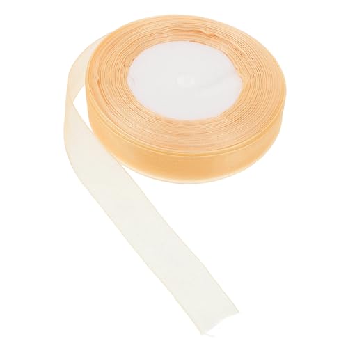 ARTIBETTER 1 Rolle Bastelband für den täglichen Gebrauch Hochzeit Seide Bänder zum Verpacken Verpackung praktisches Geschenkband breites Band zum Basteln Chiffon Golden von Artibetter