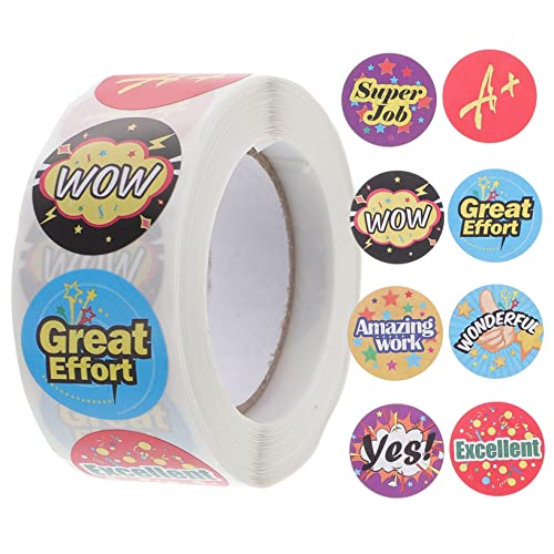 ARTIBETTER 1 Rolle Belohnungsaufkleber für Motivationssticker mit Niedlichen Designs Rolle für Klassenzimmer und Verhaltensbelohnungen ARTIBETTER 1 Rolle Belohnungsaufkleber für Motivationssticker mit Niedlichen Designs Rolle für Klassenzimmer und Verhaltensbelohnungen von Artibetter