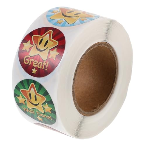 ARTIBETTER 1 Rolle Belohnungssticker für Motivationsaufkleber für Unterricht Dekorative Aufkleber zur Ermutigung Selbstklebende Sticker für für Schulprojekte und Belohnungssysteme ARTIBETTER 1 Rolle Belohnungssticker für Motivationsaufkleber für Unterricht Dekorative Aufkleber zur Ermutigung Selbstklebende Sticker für für Schulprojekte und Belohnungssysteme von Artibetter