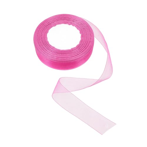 ARTIBETTER 1 Rolle Blumenwickelband Stoff Chiffon Hochzeit farbig Verpackung DIY -Zubehör Vorräte einpacken verschleißfestes Bastelband Paketband DIY liefert Schneegarn Rosy von Artibetter