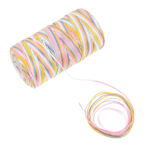 ARTIBETTER 1 Rolle Dekorationsgarn Häkelgarnmaterial häkeln mehrfarbig Faden Garn zum Basteln Multifunktions-Strickgarn DIY garn stricken angenehmes Häkelgarn Polyester von Artibetter