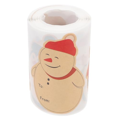 ARTIBETTER 1 Rolle Dekorative Geschenkaufkleber Gruß Weihnachten Stichworte Etiketten Dekorationen Du Weihnachtsdeko Aufkleber Für Namensschilder Von Aufklebern Selbstklebendes Kraftpapier von Artibetter