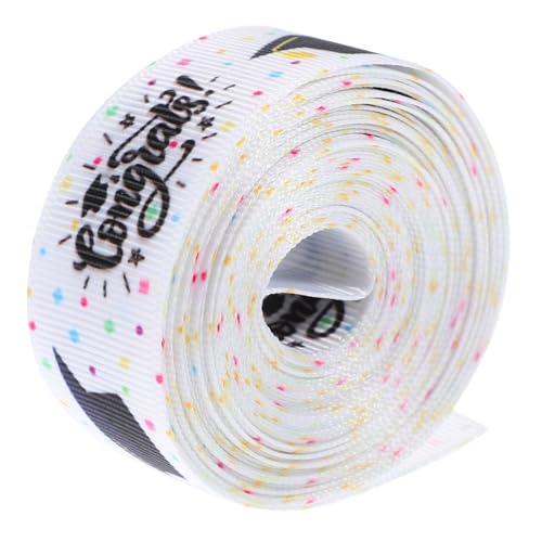 ARTIBETTER 1 Rolle Dekorativer Geschenkband für DIY Projekte Farbiges Polyesterribbon zum Verpacken von Geschenken Basteln für Abschlussfeiern Brillante Farben und Hohe Strapazierfähigkeit von Artibetter