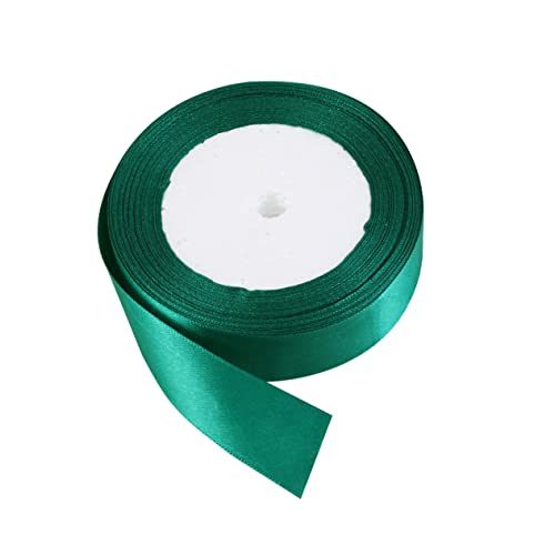 ARTIBETTER 1 Rolle Doppeltes Satinband Grün Yards Geschenkband für Hochzeiten Partys und Bastelarbeiten zum Dekorieren von Geschenken Blumensträußen und Einladungen von Artibetter