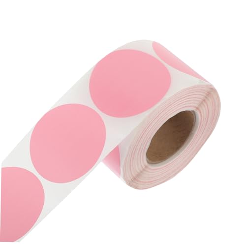 ARTIBETTER 1 Rolle Dreisicheres Thermoetikett Kleine Etikettenaufkleber Versandetiketten Kleine Klebeetiketten Klebetiketten Selbstklebende Etiketten Rosa Papier von Artibetter