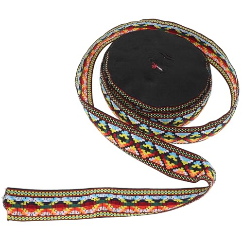 ARTIBETTER 1 Rolle Ethnisches Dekorationsband Buntes Jacquard Diy Band für Handwerk und Verpackung Leicht und Platzsparend für Kreative Projekte von Artibetter